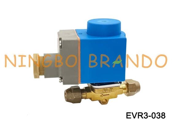 Ηλεκτρομαγνητική βαλβίδα Danfoss Type EVR 3 NC Flared 3/8'' SAE 032F8116