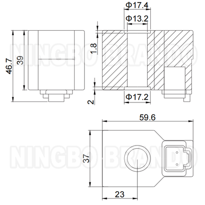14VDC 27VDC 21W Σολενοειδής περιέλιξη για την υβριδική μηχανή Hyundai R210-5 R220-5