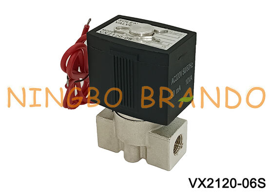 SMC Type Vx2120-06 1/8 Inch Stainless Steel Solenoid Valve AC220V DC24V