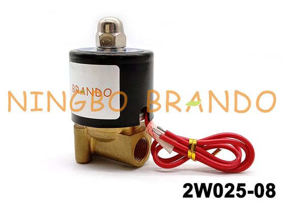 Ud-08 2W025-08 νήμα 2/2 1/4 ίντσας βαλβίδα σωληνοειδών ορείχαλκου τρόπων NC
