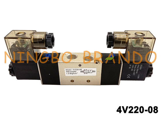 τύπος 4V220-08 Airtac -» πνευματική βαλβίδα 1/4 σωληνοειδών DC24V DC24V