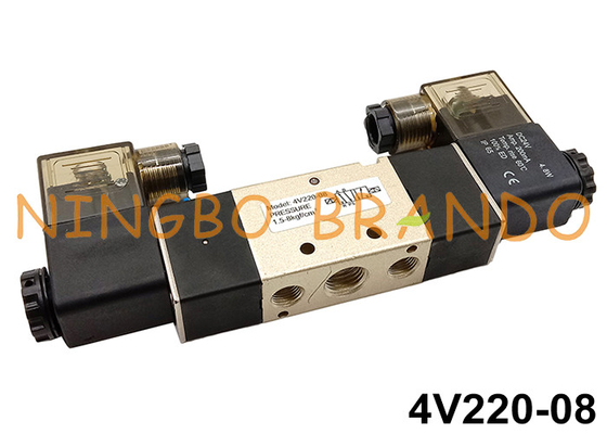 4V220-08 Airtac τύπων διπλή σπείρα βαλβίδων σωληνοειδών αέρα πνευματική