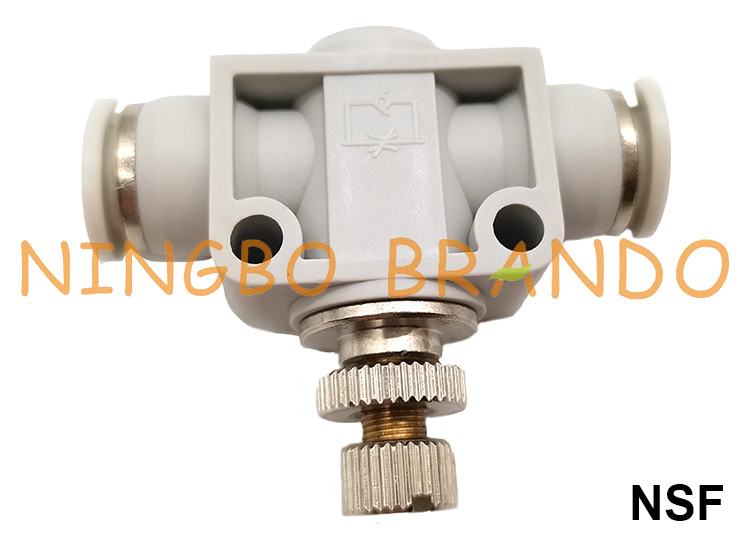 NSF ένα πνευματική βαλβίδα 4mm 6mm 8mm 10mm ελεγκτών ταχύτητας αέρα συναρμολογήσεων ελέγχου ροής τρόπων