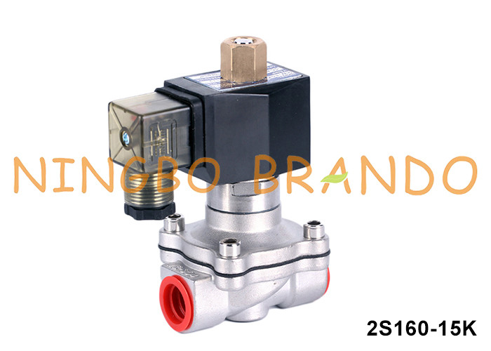 1/2'' 2 Way κανονικά ανοιχτό νερό Ατσάλι Solenoid βαλβίδα 220V 110V 24V 12V