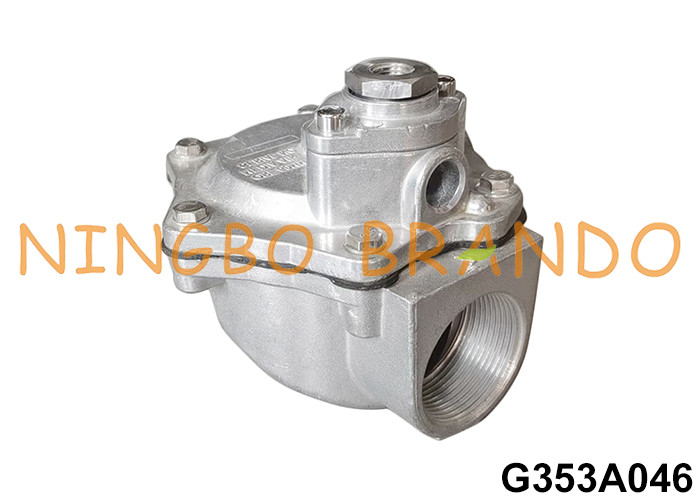G353A046 Στρώση δεξιάς γωνίας 1-1/2' βαλβίδα τηλεχειριστή για συλλέκτη σκόνης