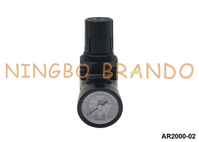 AR2000-02 SMC τύπου Πνευματικός ρυθμιστής πίεσης αέρα με διάμετρο 1/4'' 10 bar
