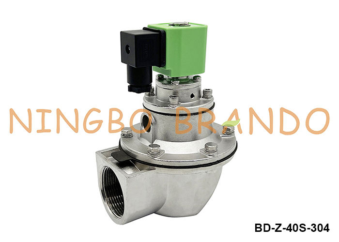 1.5'' Stainless Steel Diaphragm Pulse Valve For Dust Collector 220V 110V 24V
