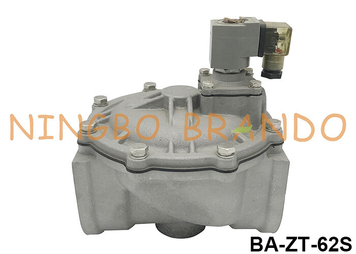 2-1/2' ευθεία μέσω παλμού βαλβίδα αεριωθούμενης για συλλέκτη σκόνης 24VDC 110VAC 220VAC