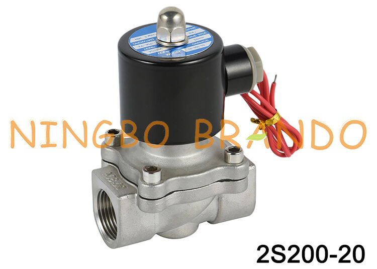 2S200-20 3/4'' 2/2 Way Norally Closed Water Stainless Steel Solenoid Valve (Συμπλέκτης ηλεκτροσόκ από ανοξείδωτο χάλυβα)