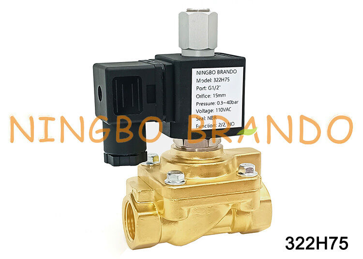 Parker Type 322H75 1/2'' Κανονικά ανοιχτή ηλεκτρομαγνητική βαλβίδα 40 bar 24V 110V 220V