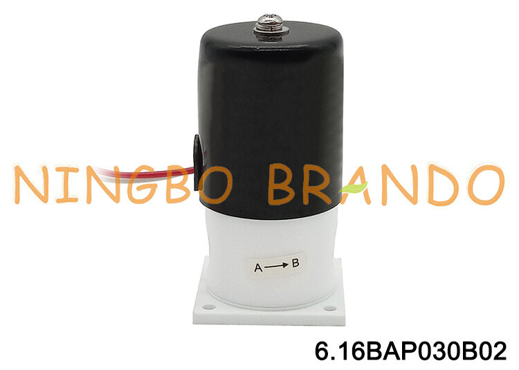 Ηλεκτρομαγνητική βαλβίδα PTFE 1/4'' για απομόνωση αντίστασης στη διάβρωση σε αλκάλια