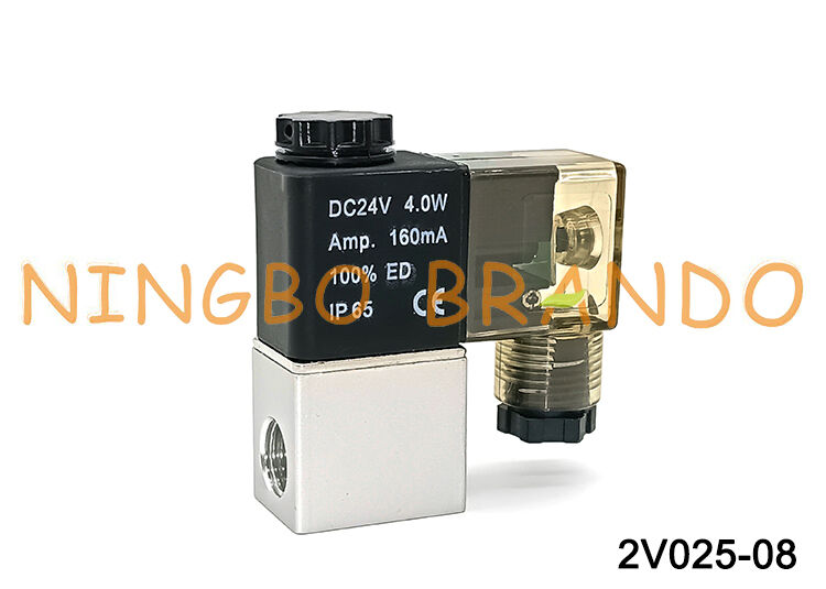 AIRTAC Type 2V025-08 Κανονικά κλειστή ηλεκτρομαγνητική βαλβίδα αέρα 12V 24V 220V