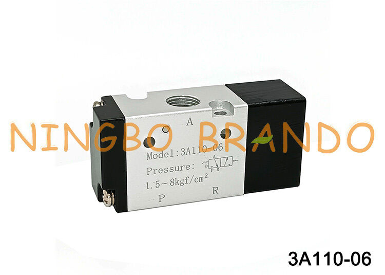 Πνευματική βαλβίδα ελέγχου τύπου AIRTAC 3A110-06 1/8'' 3 κατευθύνσεων αεροπιλοτική βαλβίδα