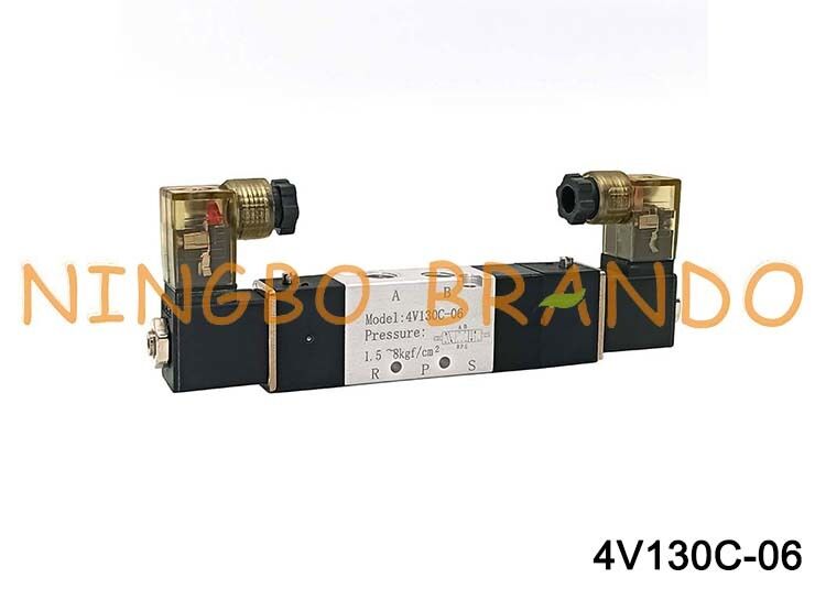 Airtac Type 4V130C-06 Solenoid Air Valve 3 Position 5 Port 1/8'' Pneumatic Control Valve