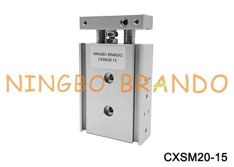 Τύπος SMC CXSM20-15 κύλινδρος οδηγός Διπλή ράβδος πνευματικός κύλινδρος αέρα 20mm Διάμετρος 15mm διαδρομή