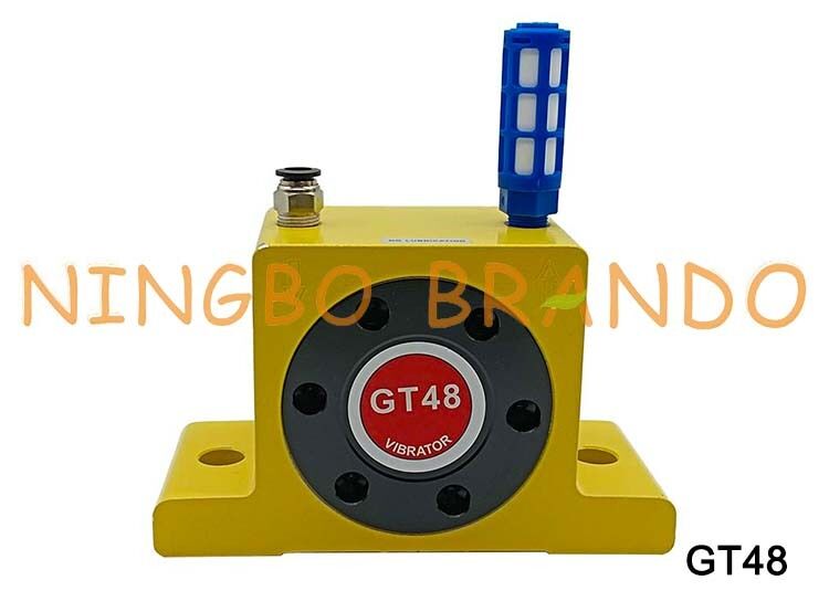 GT48 3/8'' Pneumatic Turbine Vibrators Silent Golden Industrial Vibrator for Hopper Golden