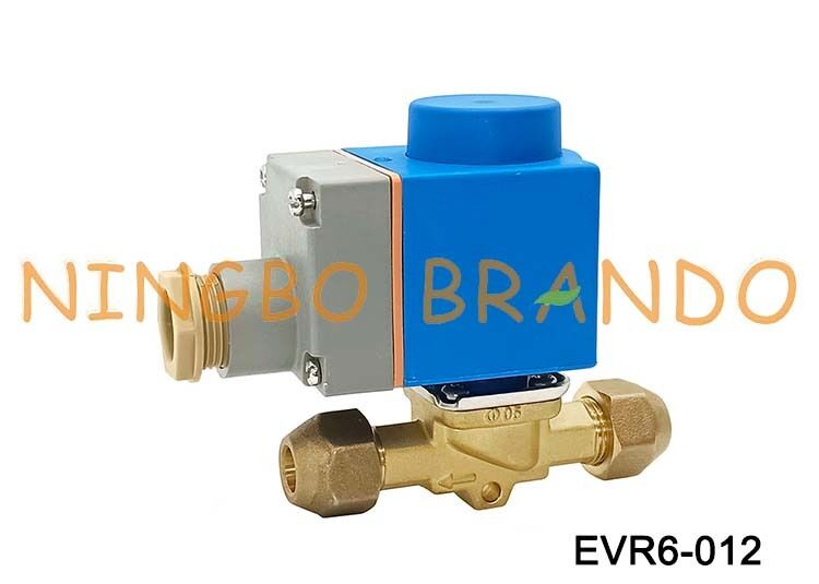 Ηλεκτρομαγνητική βαλβίδα Danfoss Type EVR 6 NC Flare 1/2'' SAE 220VAC