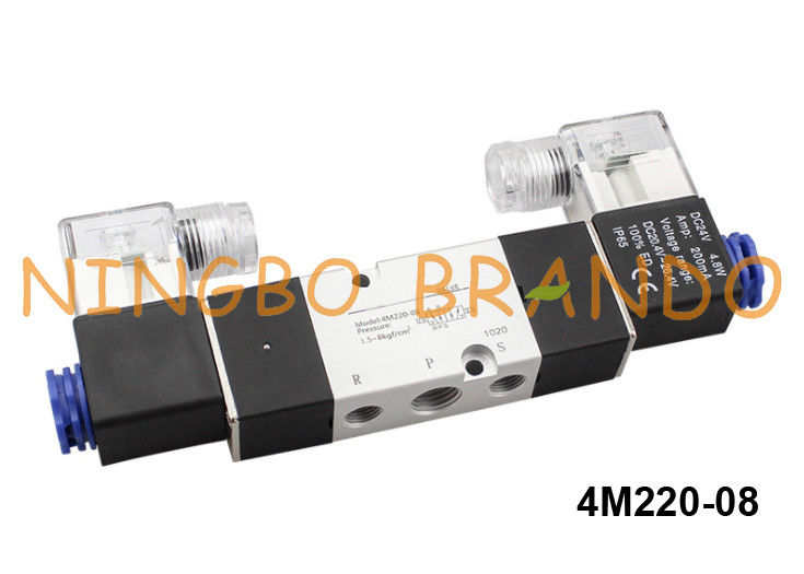 βαλβίδα σωληνοειδών του Ναμούρ τύπων 4M220-08 Airtac 5 τρόπος 2 θέση