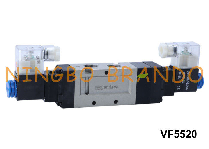 Πνευματική βαλβίδα σωληνοειδών τύπων VF5520 SMC 5 τρόπος 3 θέση 24V 220V