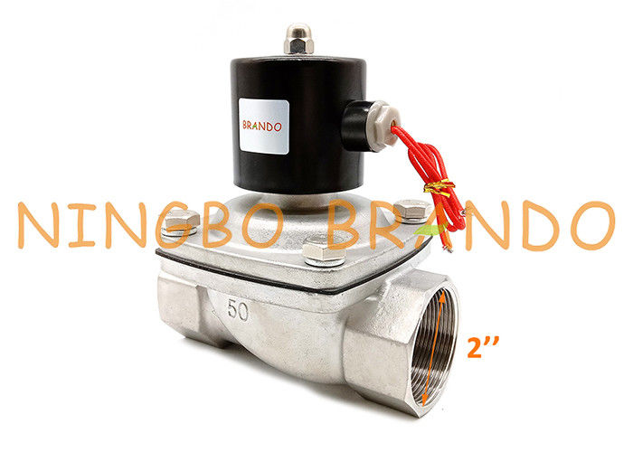 2S500-50 suw-50 2/2 βαλβίδα σωληνοειδών ελέγχου SS304 ροής τρόπων NC 2»