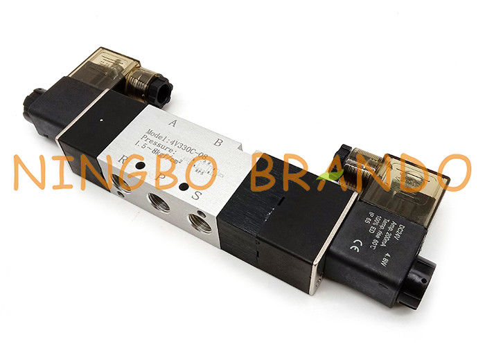Τύπος 4V330C-08 5/3 Airtac κλειστή τρόπος βαλβίδα κεντρικών πνευματική σωληνοειδών