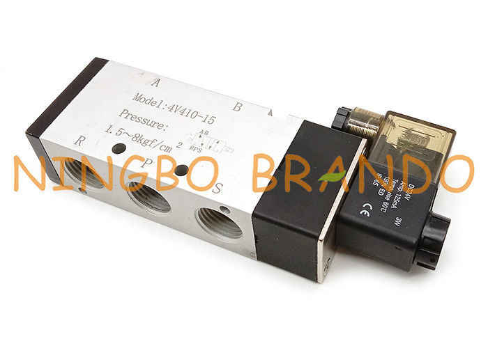 Τύπος 4V410-15 5/2 Airtac πνευματική βαλβίδα σωληνοειδών εναέριου ελέγχου τρόπων