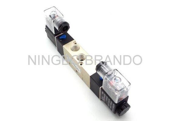 Close Type 5 way 3 position pneumatic valve , solenoid water valve