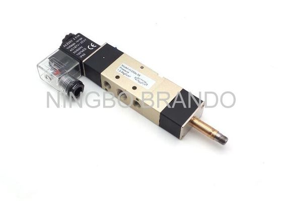Close Type 5 way 3 position pneumatic valve , solenoid water valve