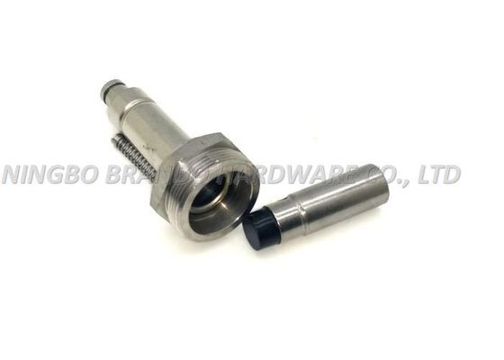 2 / 2 Way Solenoid Stem Thread Connection Seat Movable Core With Air Exhausted Vent