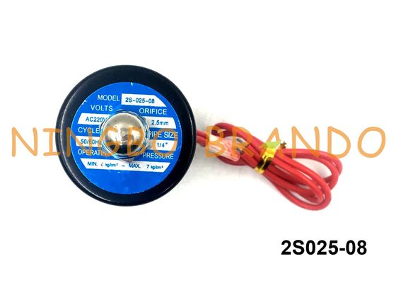 2S025-08 1/4" Normally Closed Plunger Direct Acting NBR Seal Stainless Steel 304 Solenoid Valve