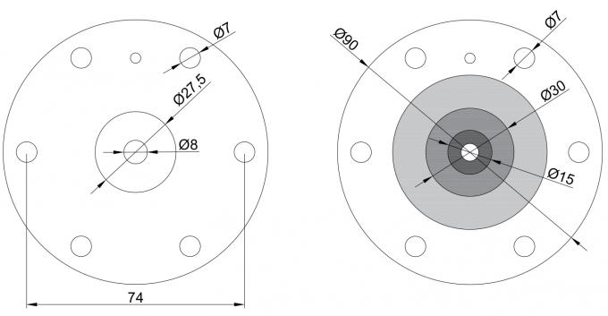 Αεριωθούμενη εξάρτηση επισκευής διαφραγμάτων βαλβίδων σφυγμού συλλεκτών σκόνης τύπων SBFEC για το 3/4» dmf-ζ-20