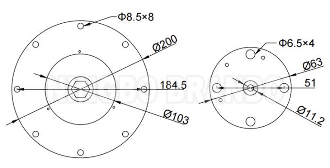 3» διάσταση εξαρτήσεων επισκευής διαφραγμάτων βαλβίδων K7600 K7604 K7610 K7602 σφυγμού τύπων Goyen