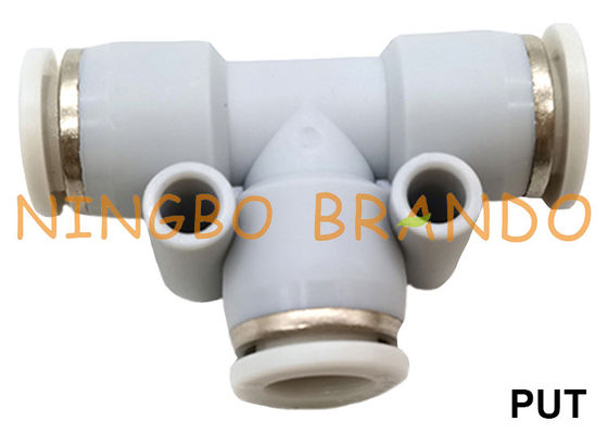 PUT 3 Way Union Tee T Τύπος Push In Tube Πνευματικός σωλήνας 1/8'' 1/4'' 3/8'' 1/2''