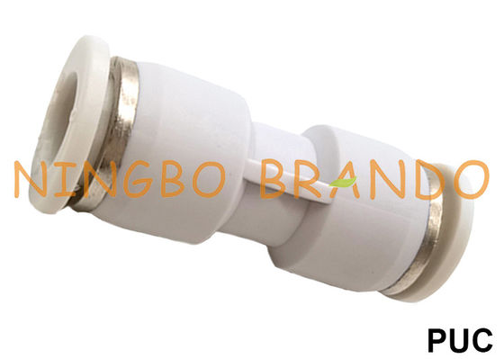 Εξαρτήματα πεπιεσμένου σωλήνα PUC Union Straight Push On Tube Quick Connect