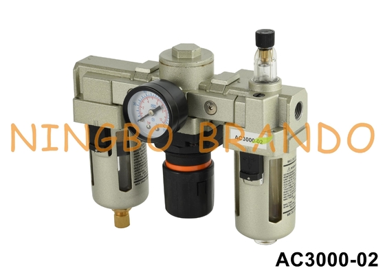 AC3000-02 1/4' SMC τύπου Ρυθμιστής αερισμού φίλτρων λιπαντήρα Επεξεργασία πηγής αέρα