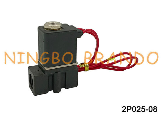 AC220V 2P025-08 1/4'' 2/2 Πλαστική Πνευματική Ηλεκτροβάνα Άμεσης Δράσης