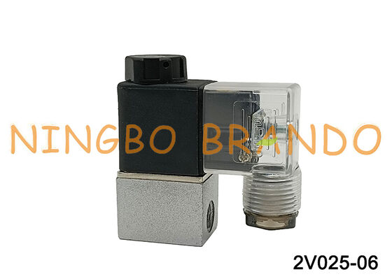 AirTAC Type 2V025-06 Ηλεκτρομαγνητική βαλβίδα 2/2 κατευθύνσεων άμεσης δράσης 12V/24V/110V/220V