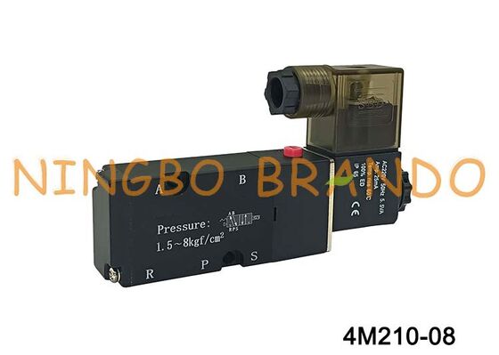 AirTAC Type 4M210-08 Solenoid Valve 5/2 Way Πνευματική βαλβίδα κατεύθυνσης