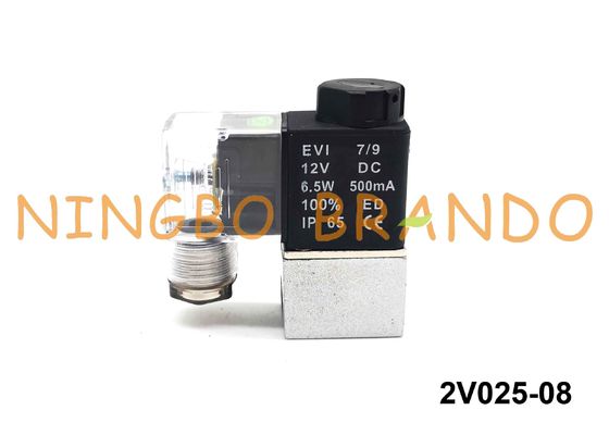 1/4» 2V025-08 Airtac τύπων ρευστή βαλβίδα σωληνοειδών ελέγχου πνευματική 2/2 τρόπος άμεσα ενεργόν NC