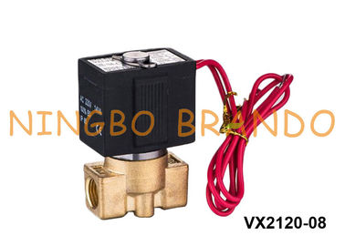 1/8 βαλβίδα σωληνοειδών ορείχαλκου» VX2120-06 1/4» VX2120-08 για τον τύπο 220V 24V αερίου ελαίου SMC νερού