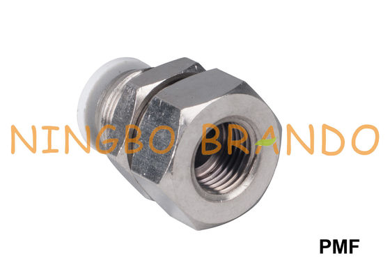 Θηλυκός ευθύς πνευματικός διαφραγμάτων PMF ώθηση-στις συναρμολογήσεις 1/8» 1/4» 3/8» 1/2»