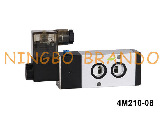 5/2 ΣΥΝΕΧΈΣ 220V εναλλασσόμενο ρεύμα τύπων 24V βαλβίδων σωληνοειδών G1/4» Ναμούρ 4M210-08 Airtac