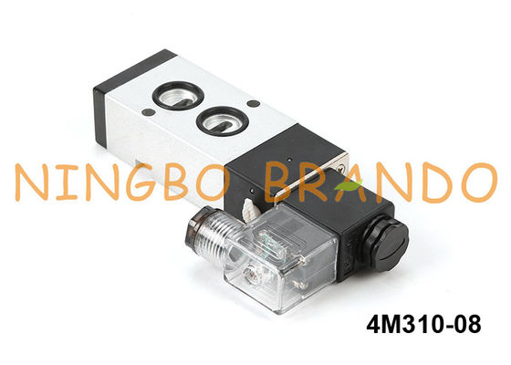 ο τύπος Ναμούρ 4M310-08 Airtac τοποθετεί τη βαλβίδα σωληνοειδών 5/2 24VDC 220VAC