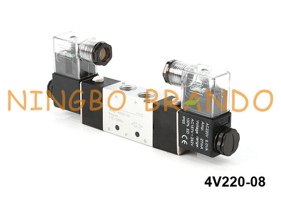 πνευματική βαλβίδα σωληνοειδών τύπων 4V220-08 Airtac 5/2 4v220-08-β 24VDC