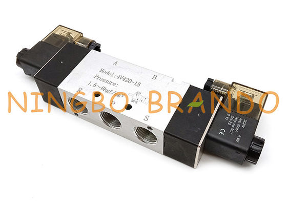 Τύπος 4V420-15 1/2 Airtac» 5/2 πνευματική βαλβίδα σωληνοειδών τρόπων διπλή