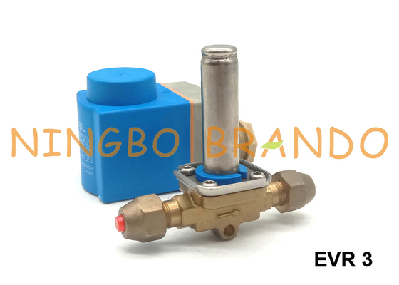 EVR 3 NC 032F8107 1/4» βαλβίδα σωληνοειδών ψύξης τύπων Danfoss 220VAC