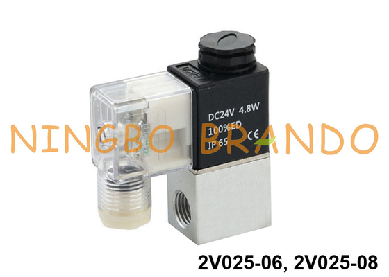 τύπος 2V025-06 2V025-08 Airtac - αεροβαλβίδα 12VDC 24VDC σωληνοειδών 2 τρόπων