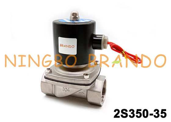AC220V DC24V 2S350-35 suw-35 1-1/4» βαλβίδα σωληνοειδών 304 SS
